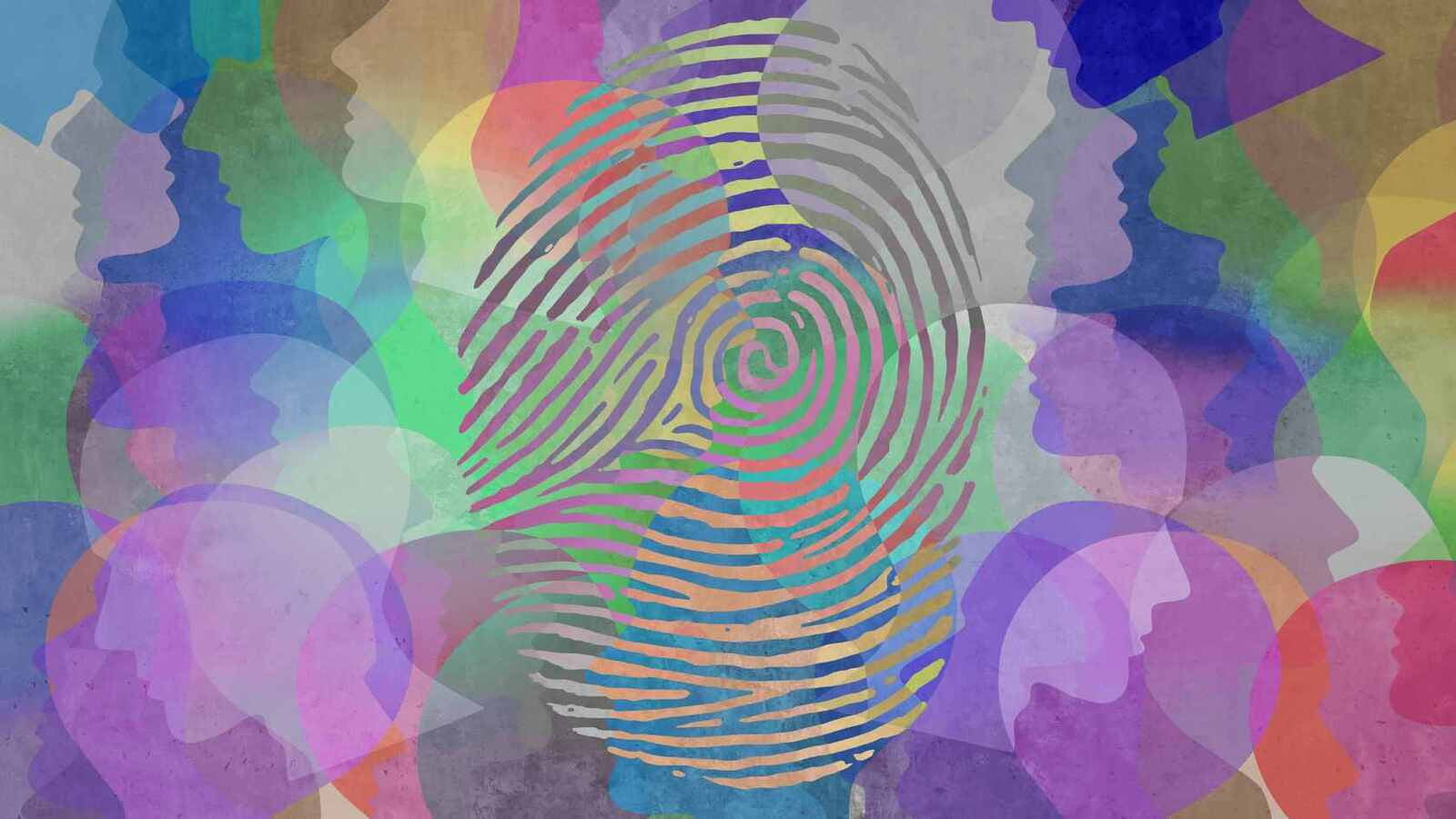 fingerprint on background to represent secure by design
